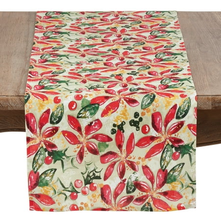 Fennco Styles Beautiful Holiday Wild Floral 100% Linen (Wild Poinsettia 16 x72 Table Runner)
Fennco Styles Beautiful Holiday Wild Floral 100% Linen (Wild Poinsettia 16 x72 Table Runner)