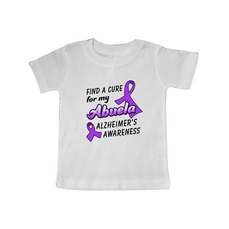 Inktastic Alzheimer s Awareness Find a Cure for my Abuela Gift Baby Boy or Baby Girl T-Shirt
Inktastic Alzheimer s Awareness Find a Cure for my Abuela Gift Baby Boy or Baby Girl T-Shirt