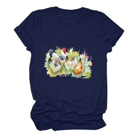 Long Sleeve Shirts for Women Long Sleeve Crop Top Women s Short Sleeve T-shirt Good Luck Chicken Farmer Funny Letter Print Tops Going Out Tops Square Neck Tops for Women Clearance Blue S
Long Sleeve Shirts for Women Long Sleeve Crop Top Women s Short Sleeve T-shirt Good Luck Chicken Farmer Funny Letter Print Tops Going Out Tops Square Neck Tops for Women Clearance Blue S