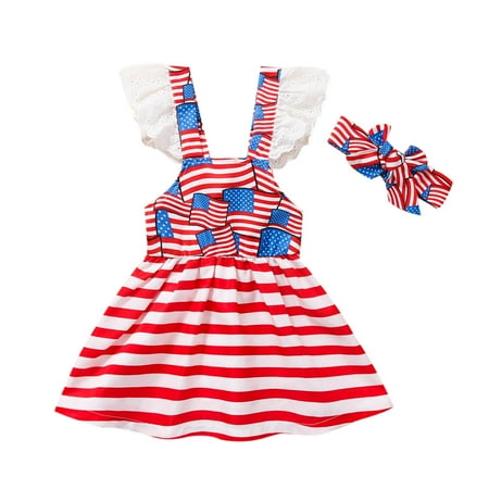 Little Girl Dress Girls Princess Printed Striped 4 Of July Baby Backless Girls Skirt Toddler Summer Cool Cute
Little Girl Dress Girls Princess Printed Striped 4 Of July Baby Backless Girls Skirt Toddler Summer Cool Cute