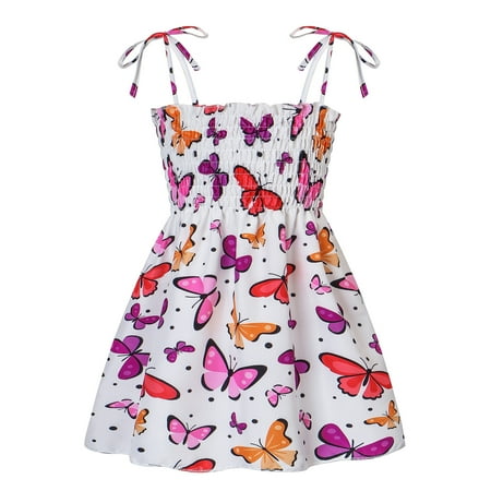 Alueeu 2022 Toddler Baby Kids Girls Sleeveless Strap Summer Beach Dresses Casual Clothes Baby Dress White 130
Alueeu 2022 Toddler Baby Kids Girls Sleeveless Strap Summer Beach Dresses Casual Clothes Baby Dress White 130