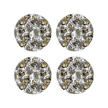 Leather Coasters with Heat-resistant for Drinks Tulips Flowers Gold -标题2 Round Shape
Leather Coasters with Heat-resistant for Drinks Tulips Flowers Gold -标题2 Round Shape