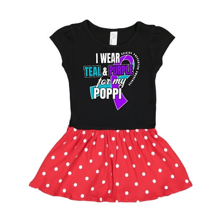 Inktastic Suicide Prevention I Wear Teal and Purple for My Poppi Gift Toddler Girl Dress
Inktastic Suicide Prevention I Wear Teal and Purple for My Poppi Gift Toddler Girl Dress