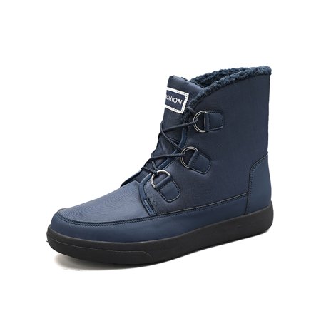 Ymiytan Men Womens Winter Snow Boots High Top Outdoor Hiking Booties Warm Fluffy Plush Lined Cold Weather Shoes Blue 6.5
Ymiytan Men Womens Winter Snow Boots High Top Outdoor Hiking Booties Warm Fluffy Plush Lined Cold Weather Shoes Blue 6.5