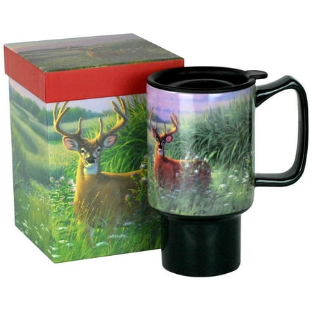 UPC 739744138488 product image for Red Velvet Deer Travel Mug | upcitemdb.com