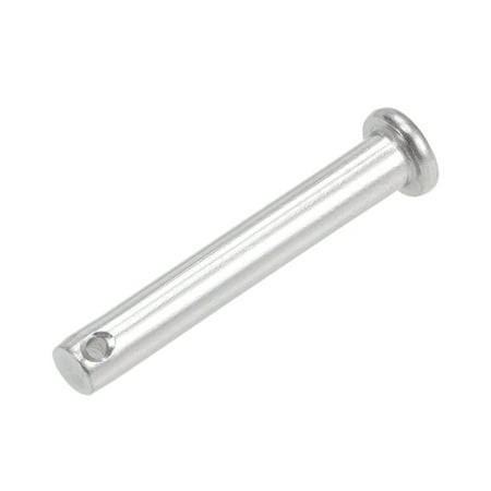 Single Hole Clevis Pins - 6mmx40mm Flat Head 304 Stainless Steel Link Hinge Pin