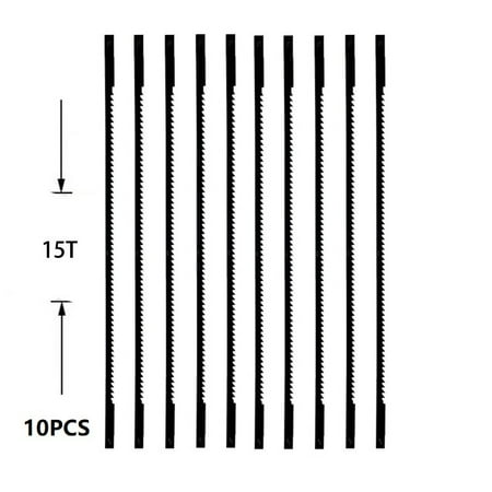 BCLONG 10PCS 132mm Scroll Saw Blades 10/15/18/24 TPI for for All Machines Require 5in
BCLONG 10PCS 132mm Scroll Saw Blades 10/15/18/24 TPI for for All Machines Require 5in