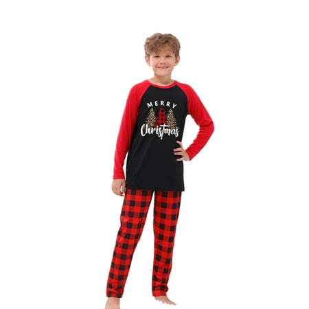 Lieserram Christmas Pajamas for Family Long Sleeve Tree Print Tops + Plaid Pants Set Sleepwear
Lieserram Christmas Pajamas for Family Long Sleeve Tree Print Tops + Plaid Pants Set Sleepwear