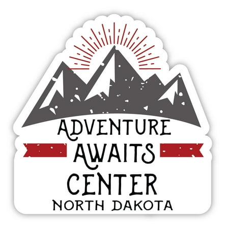 Center North Dakota Souvenir 4-Inch Magnet Adventure Awaits Design