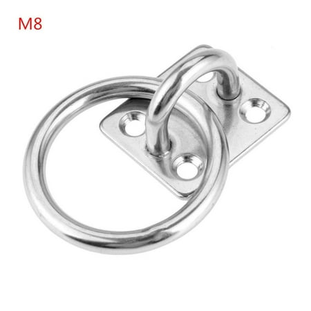ZUARFY 304 Stainless Steel Square Pad Eye Plate Eye Hook with Round Ring Boat Hardware
ZUARFY 304 Stainless Steel Square Pad Eye Plate Eye Hook with Round Ring Boat Hardware