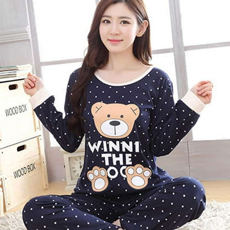 Women s Cartoon Print Long Sleeves Autumn Winter Pajama Sets Sweet Loose Sleepwear
Women s Cartoon Print Long Sleeves Autumn Winter Pajama Sets Sweet Loose Sleepwear