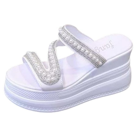 PEASKJP Woman Sandals Women’s Flat Sandals Comfort Elastic Strap Rhinestone Open Toe Slip-On Casual Walking Sandals (White 6.5)
PEASKJP Woman Sandals Women’s Flat Sandals Comfort Elastic Strap Rhinestone Open Toe Slip-On Casual Walking Sandals (White 6.5)