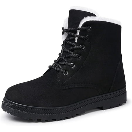 Omagie Winter Snow Boots for Women: Warm Fur Lined Ankle Boots Comfortable Suede Lace Up Booties Cute Flat Shoes
Omagie Winter Snow Boots for Women: Warm Fur Lined Ankle Boots Comfortable Suede Lace Up Booties Cute Flat Shoes
