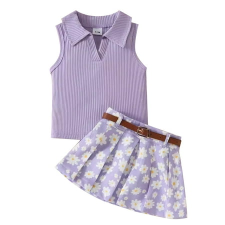 XJDJHC Baby Summer Clothes Toddler Girl Sleeveless Temperament Blouse Pleated Skirt And Belt For Girls Pullover Three Sets Fashion Streetwear 3-4 Years
XJDJHC Baby Summer Clothes Toddler Girl Sleeveless Temperament Blouse Pleated Skirt And Belt For Girls Pullover Three Sets Fashion Streetwear 3-4 Years