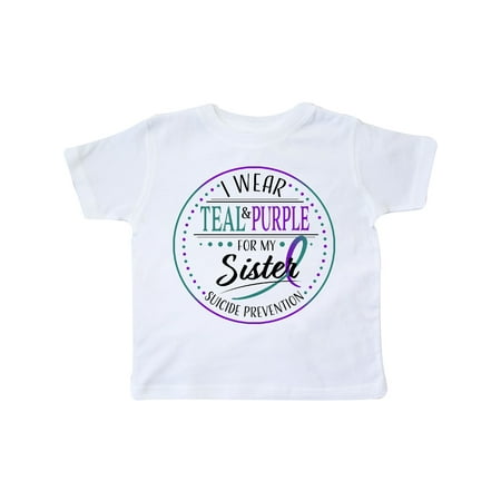 Inktastic Suicide Prevention- I Wear Teal and Purple for My Sister Gift Toddler Boy or Toddler Girl T-Shirt
Inktastic Suicide Prevention- I Wear Teal and Purple for My Sister Gift Toddler Boy or Toddler Girl T-Shirt