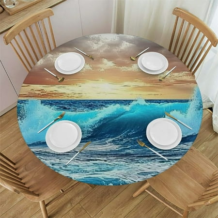 Palnkart Waves Clouds Round Tablecloth Stain-Resistant Washable Indoor Outdoor Restaurants Weddings Parties Picnic Dining Kitchen Farmhouse Waterproof 38 -42 
Palnkart Waves Clouds Round Tablecloth Stain-Resistant Washable Indoor Outdoor Restaurants Weddings Parties Picnic Dining Kitchen Farmhouse Waterproof 38 -42