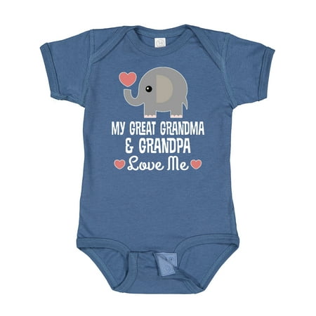 Inktastic My Great Grandma and Great Grandpa Love Me Gift Baby Boy or Baby Girl Bodysuit