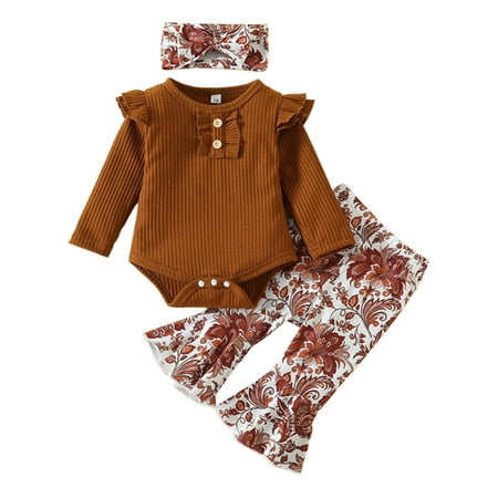 Paille Newborn Long Sleeve Casual 3Pcs Outfit Suit Buttons Holiday Bodysuit Set Flared Led Photograph Jumpsuit Top+Flare Pant+Headband Spring Autumn Outfits Coffee 100cm
Paille Newborn Long Sleeve Casual 3Pcs Outfit Suit Buttons Holiday Bodysuit Set Flared Led Photograph Jumpsuit Top+Flare Pant+Headband Spring Autumn Outfits Coffee 100cm