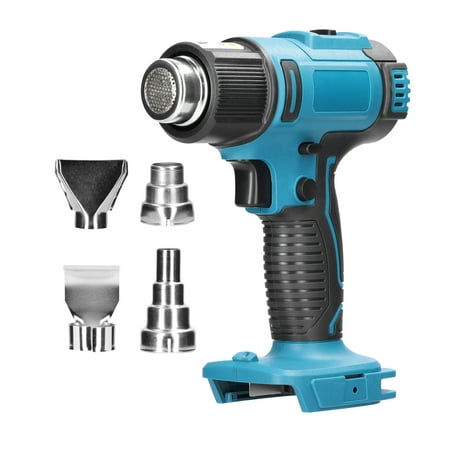 Docooler Cordless Handheld Hot Air Machine Digital Display Lithium Rechargeable Heating Equipment 50-300℃ Temperature Adjustable Power Tool with 4 Nozzles Compatible with Makita Lithium Battery
Docooler Cordless Handheld Hot Air Machine Digital Display Lithium Rechargeable Heating Equipment 50-300℃ Temperature Adjustable Power Tool with 4 Nozzles Compatible with Makita Lithium Battery