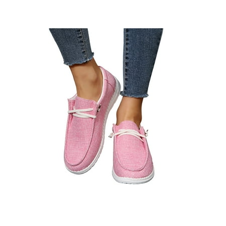 Colisha Womens Canvas Shoe Breathable Casual Sneakers Slip On Walking Shoes Outdoor Solid Loafers Lightweight Flats Pink 8
Colisha Womens Canvas Shoe Breathable Casual Sneakers Slip On Walking Shoes Outdoor Solid Loafers Lightweight Flats Pink 8