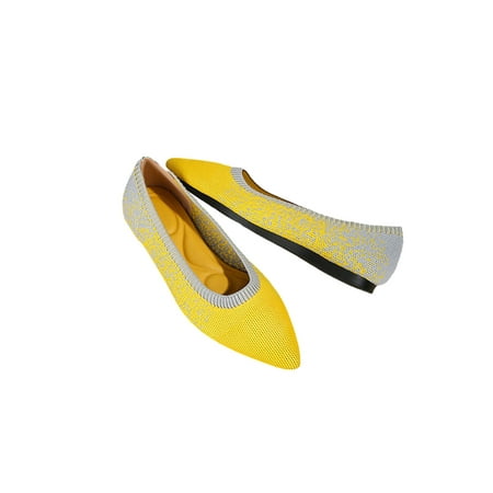 Lumento Ladies Dress Shoe Pointy Toe Flat Shoes Comfort Flats Lightweight Pumps Dance Fashion Slip On Ballet Lemon Yellow 4.5
Lumento Ladies Dress Shoe Pointy Toe Flat Shoes Comfort Flats Lightweight Pumps Dance Fashion Slip On Ballet Lemon Yellow 4.5