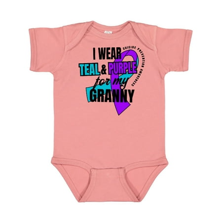 Inktastic Suicide Prevention I Wear Teal and Purple for My Granny Gift Baby Boy or Baby Girl Bodysuit
Inktastic Suicide Prevention I Wear Teal and Purple for My Granny Gift Baby Boy or Baby Girl Bodysuit