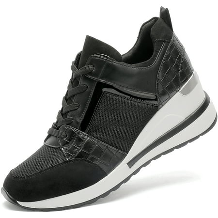 Wedge Sneaker for Women High Heel Lace Up Platform Sneakers Walking Shoes BlackMesh 7.5
Wedge Sneaker for Women High Heel Lace Up Platform Sneakers Walking Shoes BlackMesh 7.5