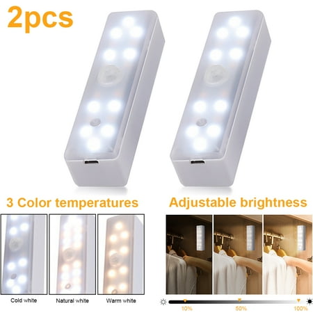 2pcs Under Cabinet Lighting Giugt Motion Sensor Closet Light 20LEDs USB Rechargeable LED Night Lights Dimmable & 3 Modes Under Counter Lights Wireless Stick-on Lights for Kitchen Wardrobe Cabinet
2pcs Under Cabinet Lighting Giugt Motion Sensor Closet Light 20LEDs USB Rechargeable LED Night Lights Dimmable & 3 Modes Under Counter Lights Wireless Stick-on Lights for Kitchen Wardrobe Cabinet