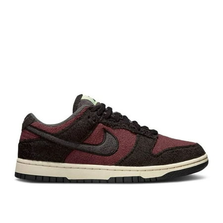 NIKE DUNK LOW WMNS SE FLEECE - BURGUNDY CRUSH - DQ7579-600