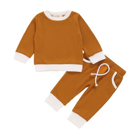 Toddler Baby Boys Girls Long Sleeve Solid Tops+Pants Outfits Set Casual Clothes For 3-4 Years
Toddler Baby Boys Girls Long Sleeve Solid Tops+Pants Outfits Set Casual Clothes For 3-4 Years