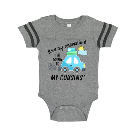 Inktastic Book my Reservation! I m Going To My Cousins Gift Baby Boy or Baby Girl Bodysuit
Inktastic Book my Reservation! I m Going To My Cousins Gift Baby Boy or Baby Girl Bodysuit