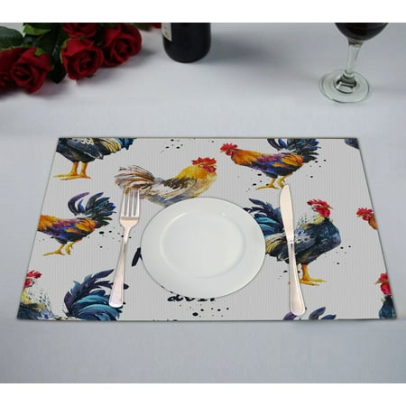 ABPHQTO Bird Different Poses Sketch Realistic Multicolor Rooster White Placemat 12x18 Inch Set of 2 Table Placemats
ABPHQTO Bird Different Poses Sketch Realistic Multicolor Rooster White Placemat 12x18 Inch Set of 2 Table Placemats
