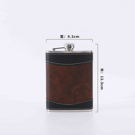 Pu Leather Covered Stainless Steel Pocket Hip Flask Gift for Whiskey Portable 8oz
Pu Leather Covered Stainless Steel Pocket Hip Flask Gift for Whiskey Portable 8oz