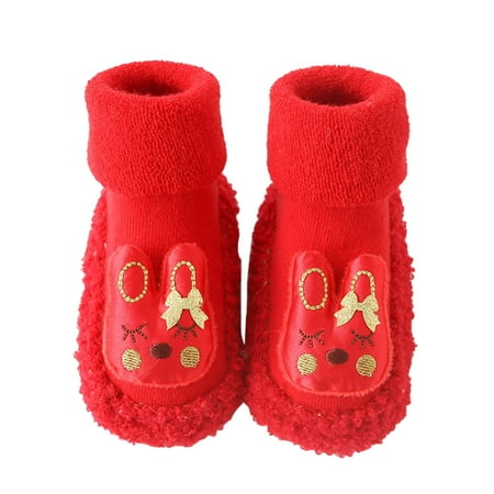 Children Toddler Shoes Autumn And Winter Boys And Girls Floor Sports Shoes And Socks Flat Soles Non Slip Warm And Comfortable Chinese New Year Style Solid Color
Children Toddler Shoes Autumn And Winter Boys And Girls Floor Sports Shoes And Socks Flat Soles Non Slip Warm And Comfortable Chinese New Year Style Solid Color