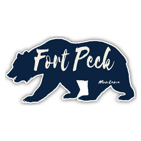 Fort Peck Montana Souvenir 3x1.5-Inch Fridge Magnet Bear Design