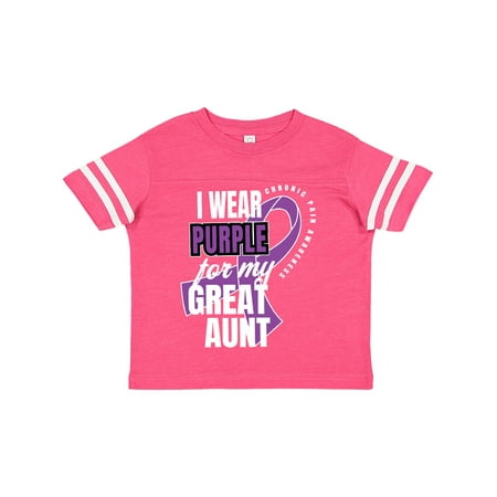 Inktastic Chronic Pain I Wear Purple For My Great Aunt Gift Toddler Boy or Toddler Girl T-Shirt
Inktastic Chronic Pain I Wear Purple For My Great Aunt Gift Toddler Boy or Toddler Girl T-Shirt