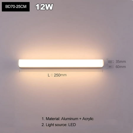 Modern LED Mirror light wall lamp sconces Strip lights indoor lighting decor bathroom bedroom living room kitchen decorate
Modern LED Mirror light wall lamp sconces Strip lights indoor lighting decor bathroom bedroom living room kitchen decorate