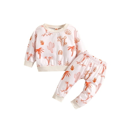 ZIYIXIN Infant Baby Girls Fall Winter Outfits Long Sleeve Floral Sweatshirt Tops Long Pants Casual Clothes Tracksuit Pink Cactus 18-24 Months
ZIYIXIN Infant Baby Girls Fall Winter Outfits Long Sleeve Floral Sweatshirt Tops Long Pants Casual Clothes Tracksuit Pink Cactus 18-24 Months