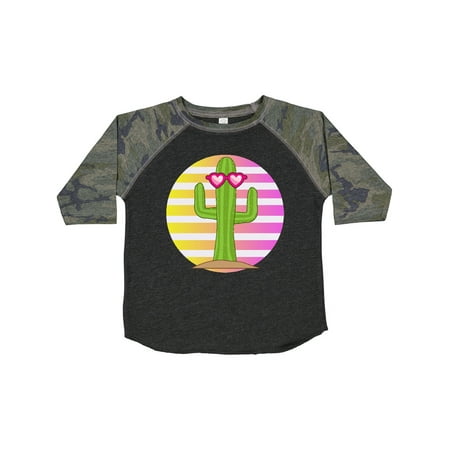 Inktastic Cactus Cute Girls Sunset Gift Toddler Toddler Girl T-Shirt