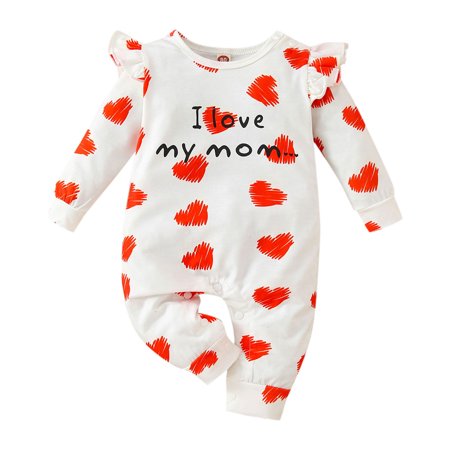TAIAOJING Baby Romper Boys Girls Suit Valentine s Day I Love My Mom Long Sleeve Fashionable Cute Soft Suit Onesie Outfit 9-12 Months
TAIAOJING Baby Romper Boys Girls Suit Valentine s Day I Love My Mom Long Sleeve Fashionable Cute Soft Suit Onesie Outfit 9-12 Months