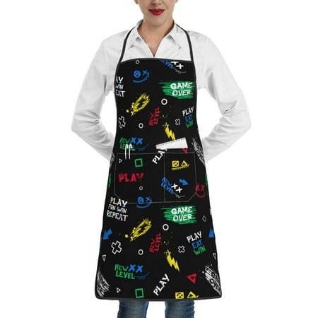 Sikiie Gamepads Aprons for Kitchen Cooking Aprons Chef Apron for Men Women Chef
Sikiie Gamepads Aprons for Kitchen Cooking Aprons Chef Apron for Men Women Chef