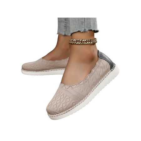 Ritualay Womens Flats Slip On Walking Shoe Mesh Casual Shoes Breathable Fashion Pumps Women Comfort Loafers Apricot 7.5
Ritualay Womens Flats Slip On Walking Shoe Mesh Casual Shoes Breathable Fashion Pumps Women Comfort Loafers Apricot 7.5