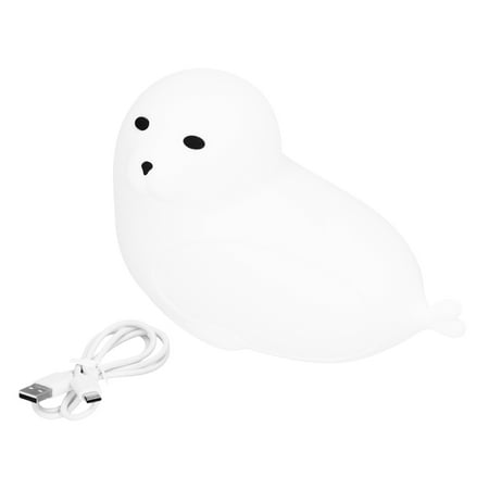 Sea Lion Shaped Night Light 7 Colors Gradient USB Charging Silicone Tap Lamp for Baby Toddler Children White
Sea Lion Shaped Night Light 7 Colors Gradient USB Charging Silicone Tap Lamp for Baby Toddler Children White