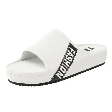 GNEIKDEING Platform Slippers For Women Ladies Breathable Comfort Casual Wedges Shoes Sandals Sports Letter Pattern Open Toe Slippers Gift on Clearance
GNEIKDEING Platform Slippers For Women Ladies Breathable Comfort Casual Wedges Shoes Sandals Sports Letter Pattern Open Toe Slippers Gift on Clearance