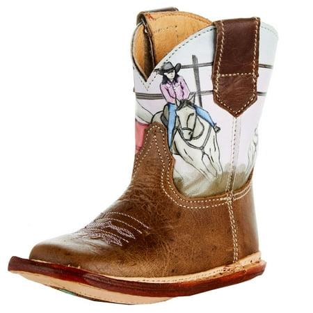 Roper Boys 09-016-7912-8456 Infant Barrel Racer Cowbabies Boot 4 Brown