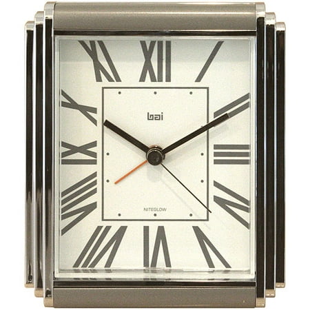 Bai Westchester Chrome-Plated Alarm Clock, Roma
