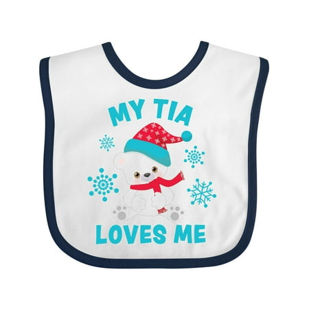 Inktastic Polar Bear My Tia Loves Me in Santa Hat with Snowflakes Gift Baby Boy or Baby Girl Bib
Inktastic Polar Bear My Tia Loves Me in Santa Hat with Snowflakes Gift Baby Boy or Baby Girl Bib