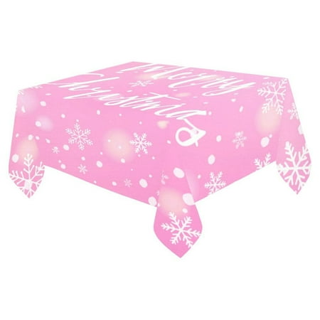 MYPOP Pink & White Winter Snowflake Tablecloth 52x70 Inches Merry Christmas Table Cloth Cover for Home Dinner Party Wedding Decoration
MYPOP Pink & White Winter Snowflake Tablecloth 52x70 Inches Merry Christmas Table Cloth Cover for Home Dinner Party Wedding Decoration
