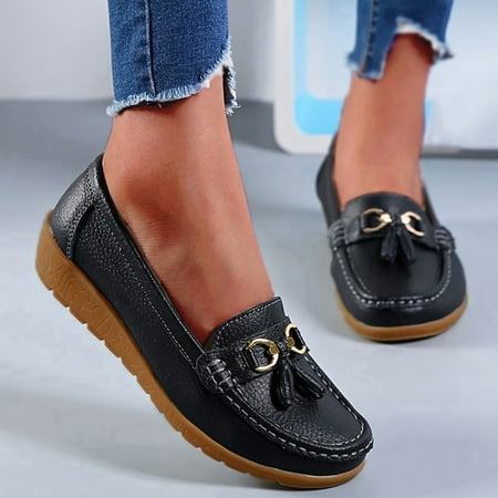SHZHRG Soft Sole Lightweight Women‘s Loafers with Tassel Embellishment - Easy Slip-on Comfort and Style For All-day Wear
SHZHRG Soft Sole Lightweight Women‘s Loafers with Tassel Embellishment - Easy Slip-on Comfort and Style For All-day Wear