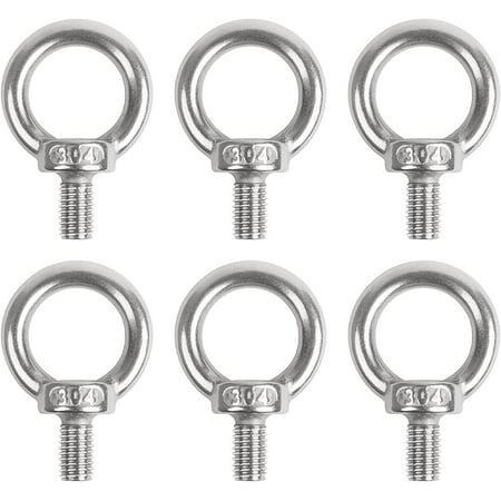 Eye Bolt M8 20 Pieces Eye Bolt Eye Bolt Eye Bolt Eye Bolt 304 Stainless Steel Ring Bolt Screw